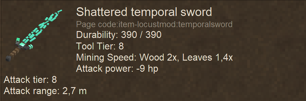 Temporal Sword