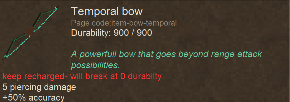 Temporal Bow