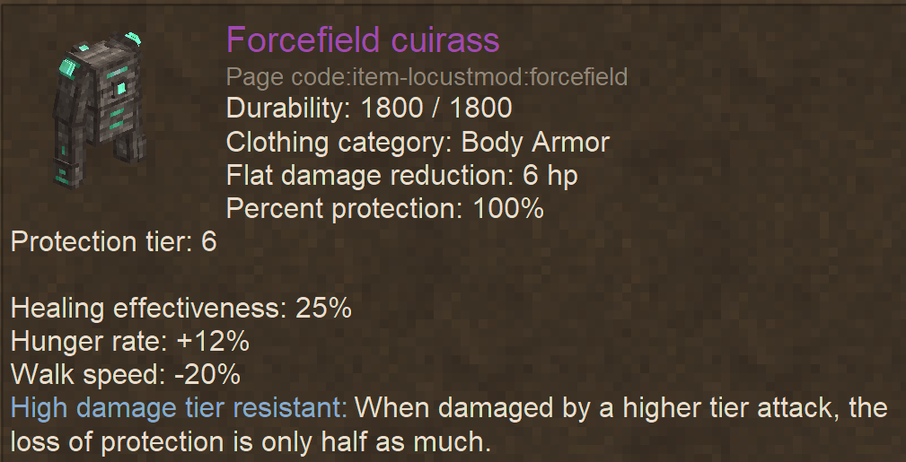 Forcefield Cuirass
